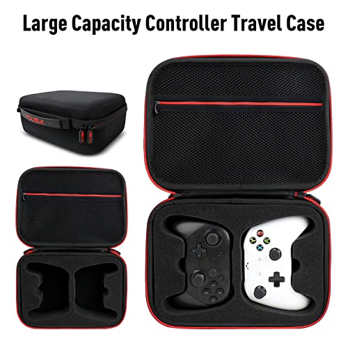 Younik Controller Carrying Travel Case, Protective Hard Case for 2 Universal Controllers, Compatible with P5, P4, X-box 1, Switch Pro, Black - Image 3