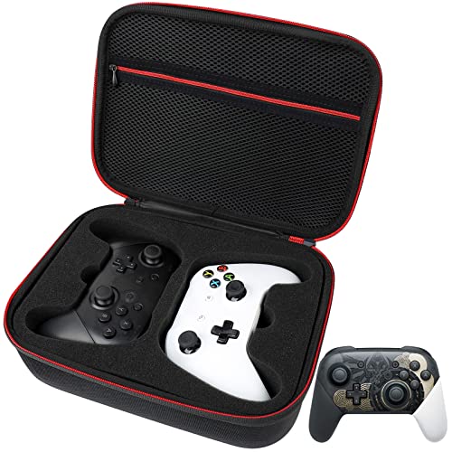 Younik Controller Carrying Travel Case, Protective Hard Case for 2 Universal Controllers, Compatible with P5, P4, X-box 1, Switch Pro, Black - Image 1