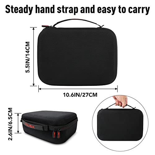 Younik Controller Carrying Travel Case, Protective Hard Case for 2 Universal Controllers, Compatible with P5, P4, X-box 1, Switch Pro, Black - Image 5