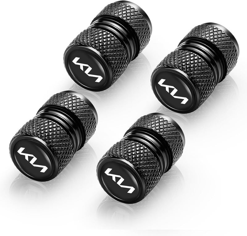 CONTACTS Compatible with Ki-a – 4pcs Universal Car Tire Valve Stem Caps, Aluminum Air Dust Cover, Auto Wheel Accessories - Image 1