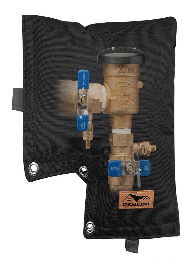 DEMEDO Backflow Cover, Backflow Preventers Protection, Pressure Vacuum Breaker Cover for Winter, Insulated Cover Pouch for Irrigation Backflow Valve, Sprinkler Valves Cover in Snow or Sun Exposure - Black - Image 1