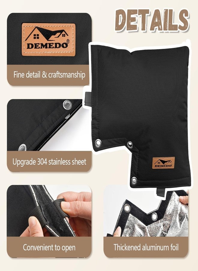 DEMEDO Backflow Cover, Backflow Preventers Protection, Pressure Vacuum Breaker Cover for Winter, Insulated Cover Pouch for Irrigation Backflow Valve, Sprinkler Valves Cover in Snow or Sun Exposure - Black - Image 5