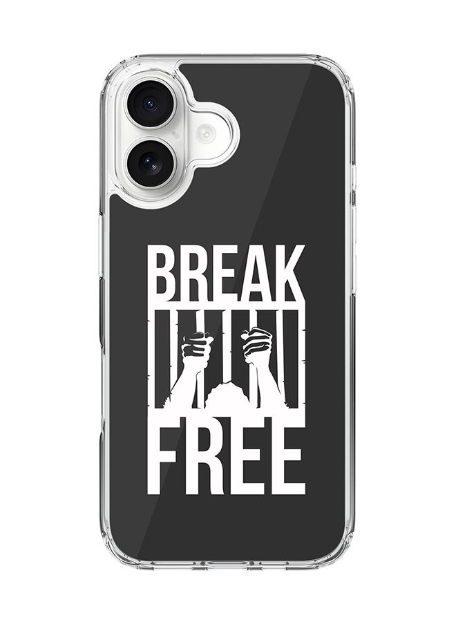 Stylizedd Classic Clear MagSafe Case for iPhone 17 , Hybrid Soft Case Flexible Edges Anti Drop TPU PC Gel Thin Transparent Cover [ Designed for iPhone 17 ] - Break Free