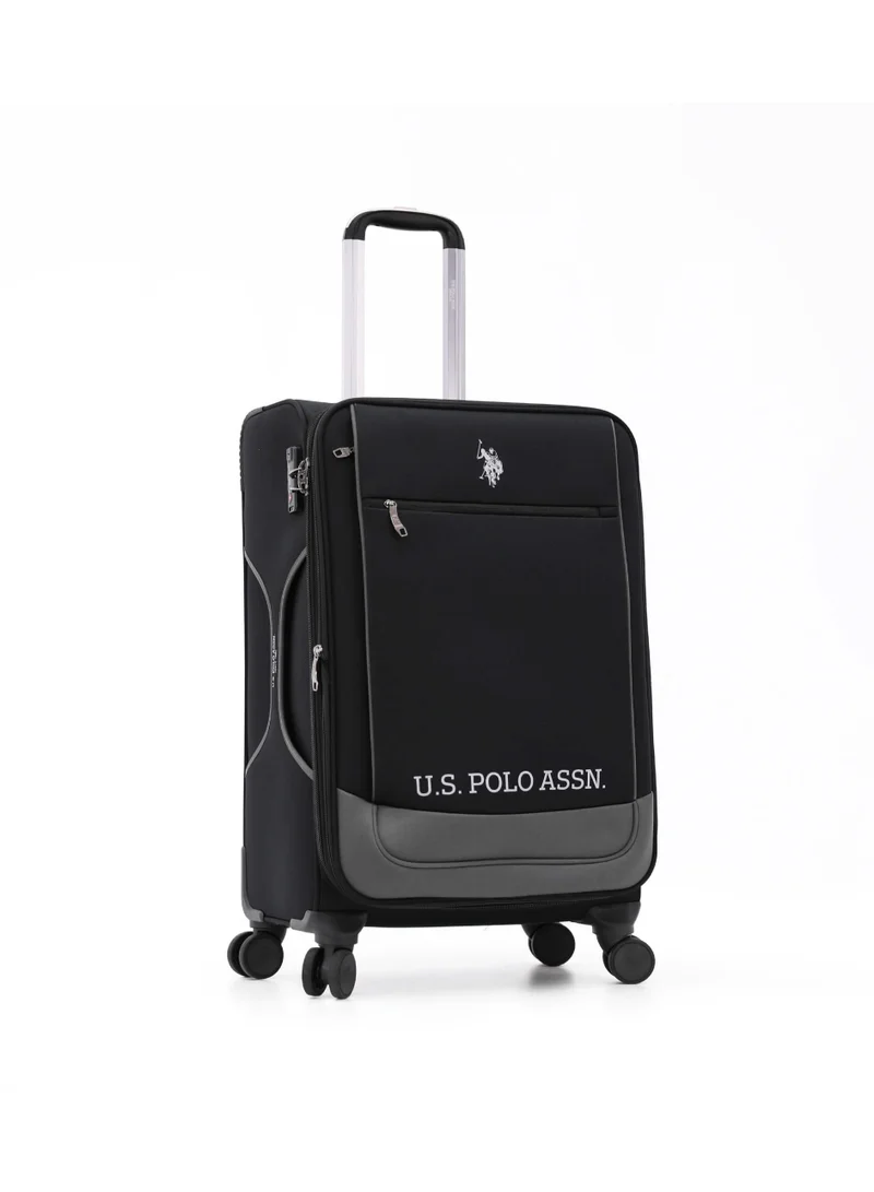 يو اس بولو اسن U.S. Polo Assn. 3-Piece Softshell Luggage Set | 20" 24" 28" Spinner Suitcases with TSA Lock - Complete Travel System