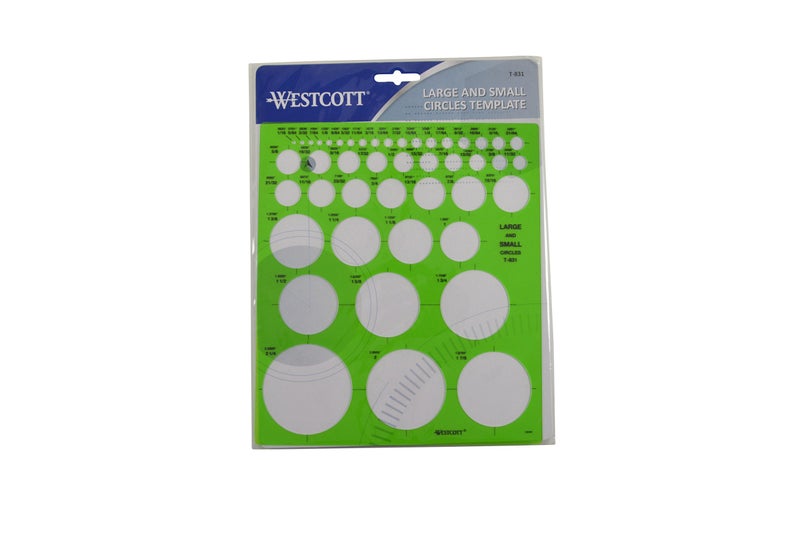 Westcott LetterCraft Large and Small Circles Template (T-831) - Image 2