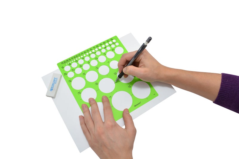 Westcott LetterCraft Large and Small Circles Template (T-831) - Image 3