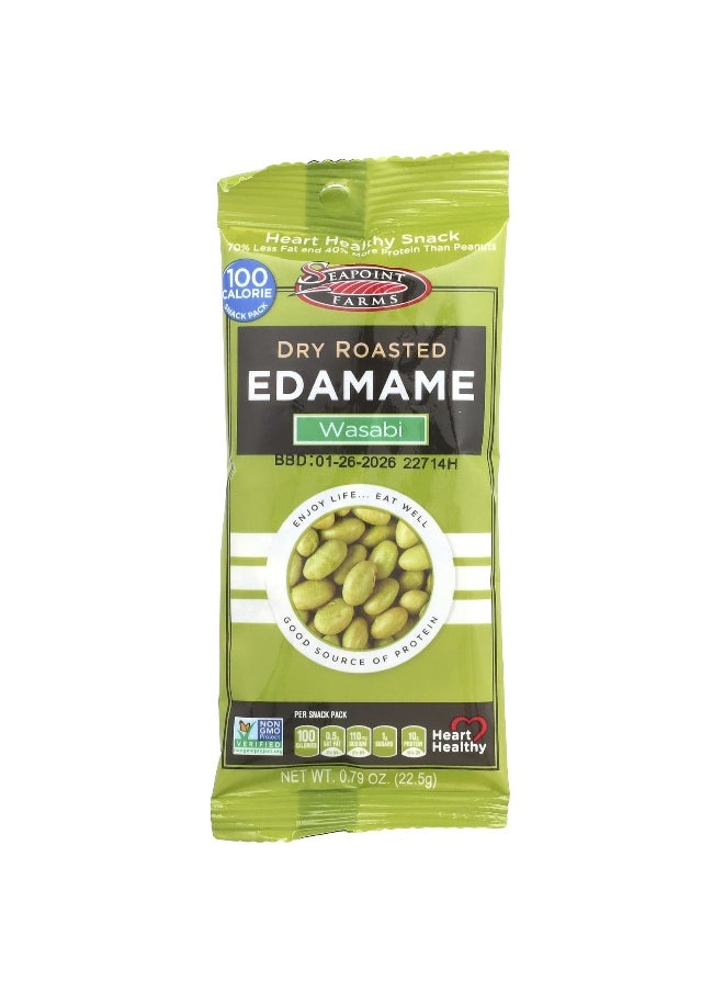 SEAPOINT FARMS Seapoint Farms, Dry Roasted Edamame, Wasabi, 8 Snack Packs, 0.79 oz (22.5 g) Each  - Image 3