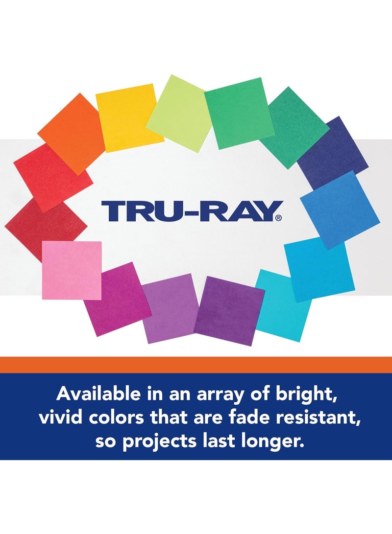 Tru-RayÂ® Construction Paper, 50% Recycled, Assorted Colors, 12" x 18", Pack Of 50 - Image 4