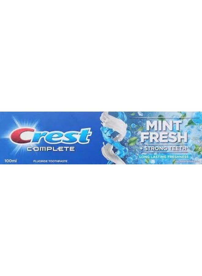 Crest Complete Mint Fresh +Strong Teeth Long Lasting Freshness 100Ml - Image 1