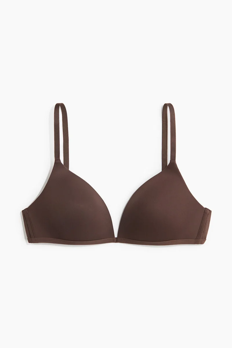 اتش اند ام حمالة صدر مبطنة من الألياف الدقيقة بدون أسلاك