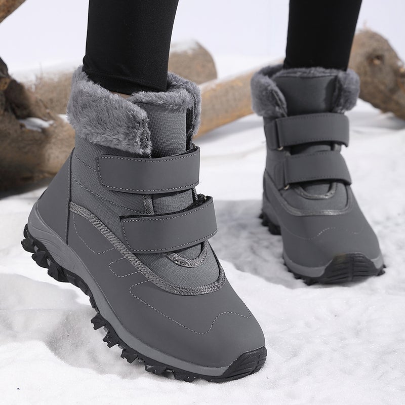 Plus Size Elderly Women''s Winter Cotton Shoes Snow Boots Mid-Calf Boots Middle-Aged and Elderly Thickened Fleece Warm Foreign Trade Walking Shoes - Image 3