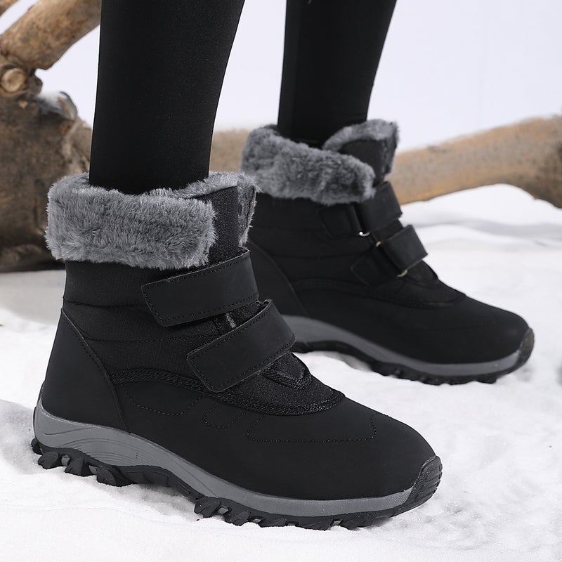 Plus Size Elderly Women''s Winter Cotton Shoes Snow Boots Mid-Calf Boots Middle-Aged and Elderly Thickened Fleece Warm Foreign Trade Walking Shoes - Image 4