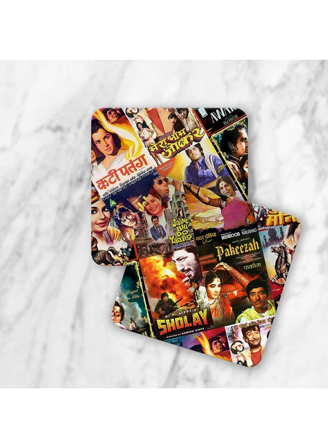 exciting Lives - Bollywood Coasters - Classic Indian Hindi Movies Coasters - Set of 4, for Christmas Day. - Image 4
