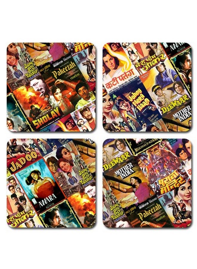 exciting Lives - Bollywood Coasters - Classic Indian Hindi Movies Coasters - Set of 4, for Christmas Day. - Image 2