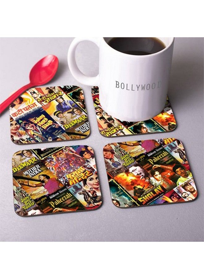 exciting Lives - Bollywood Coasters - Classic Indian Hindi Movies Coasters - Set of 4, for Christmas Day. - Image 5