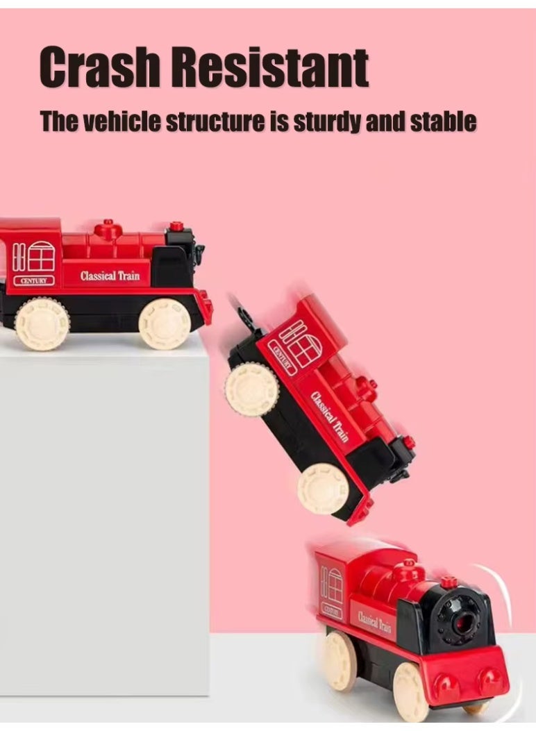 يونيكبيبي طقم قطار كهربائي مع مسار بطول 90 سم، لعبة قطار تجميع للأطفال، 44 قطعة تتضمن جسور وأنفاق وعلامات مرور، قطار بمغناطيس ومسار قابل للتركيب، لعبة قطار عالية السرعة للأطفال من سن 3 سنوات - Image 5