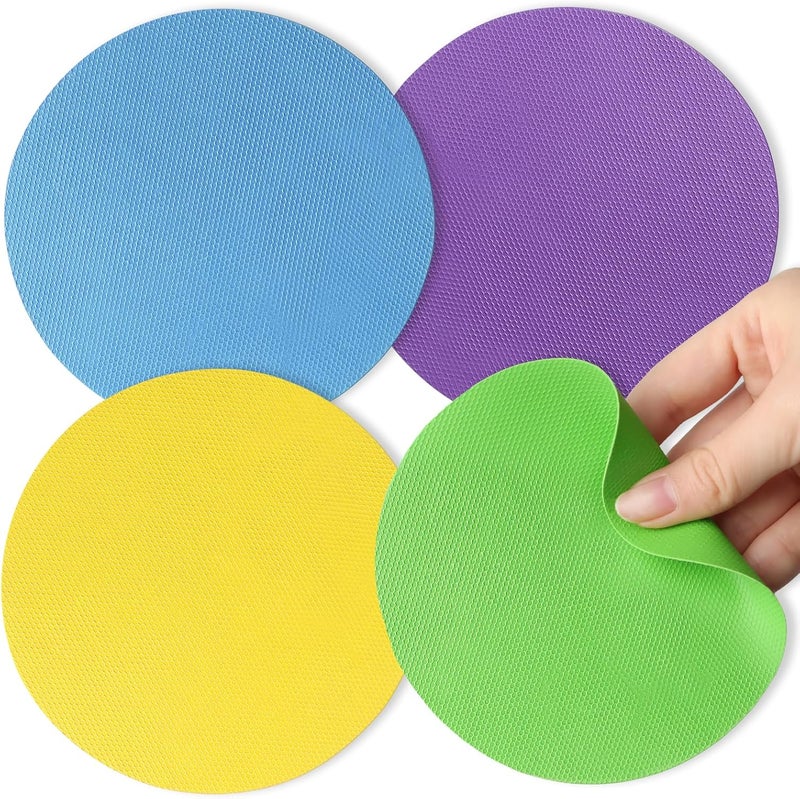 Aixoom Rubber Jar Opener Pads Set of 4, Round Heat-insulated Non-Slip Gripper Pads for Jars, Kitchen Tool for Easy Opening (Circle) - Image 1