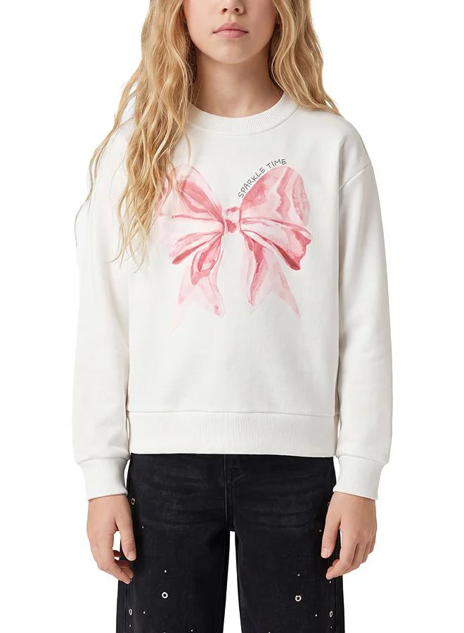 Koton  Ribbon Printed Sweatshirt for Women | Best Price UAE