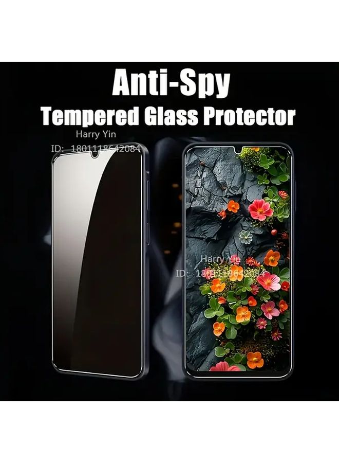 2 Pack Privacy Screen Protector for Moto G7 G8 G9 G10 Play Black Frame Limited View 9H Glass - Image 5