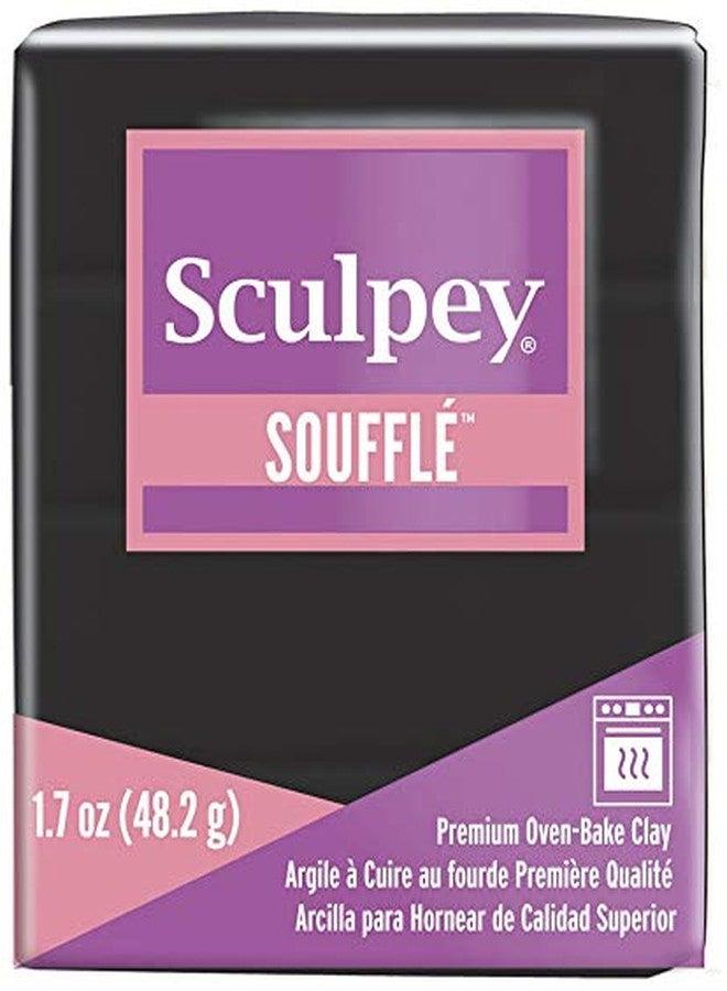 Sculpey Soufflé Polymer Oven-Bake Clay, Poppyseed Black, Non Toxic, 1.7 oz. bar,Great for jewelry making, holiday, DIY, mixed media and more! Premium light-weight oven bake clay. - Image 3