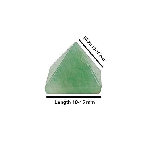 Crystu Natural Green Jade Pyramid for Reiki Healing and Crystal Healing Stone Pyramid Size 10-15 mm (Color : Green) Pack of 1 pc - Image 4