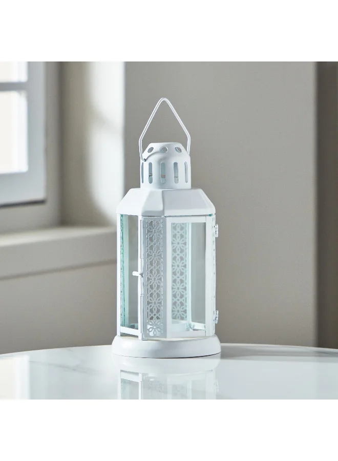 Home Box Kensin Promo Metal Cutwork Lantern 10 x 22 x 10 cm