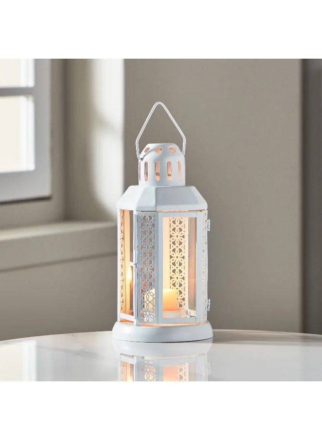 Home Box Kensin Promo Metal Cutwork Lantern 10 x 22 x 10 cm