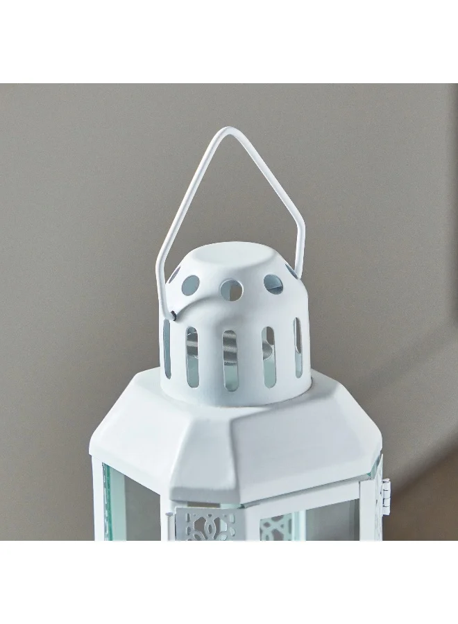 Home Box Kensin Promo Metal Cutwork Lantern 10 x 22 x 10 cm