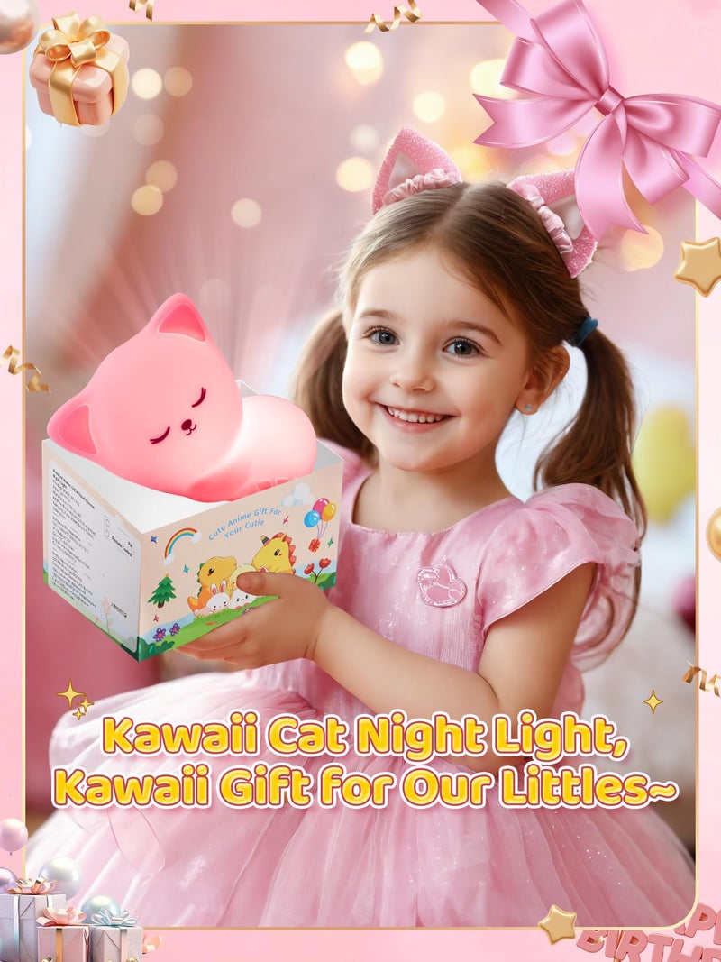 Mubarek 【Remote + Gifts Package】 Cat Gifts for Girls,16 Colors Dimmable Teen Girl Gifts Trendy Stuff, TAP for Fun Cute Stuff for Teen Girls - Image 3