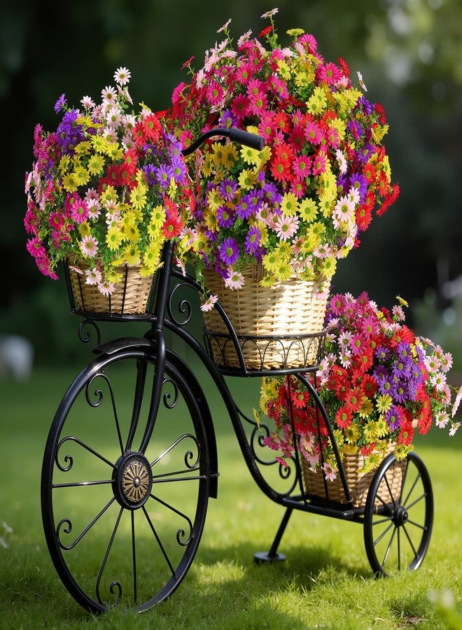 Alupssuc 20Pcs Artificial Flowers for Outdoors UV Resistant，No Fade Faux Daisy Flowers Weatheroof Fake Flowers for Indoor Outdoor Decor Real Touch Silk Flowers for Garden Proch Patio Mixed 5 Colors - Image 5