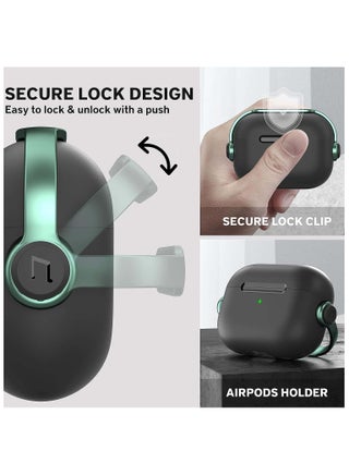 حالة جديدة ل Airpod Pro 2 مع القفل (الأخضر) - view 2