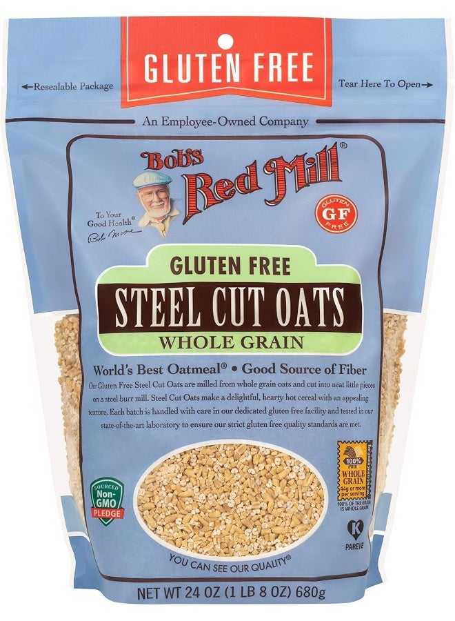 Bob's Red Mill Gluten Free Steel Cut Oats, 24-ounce