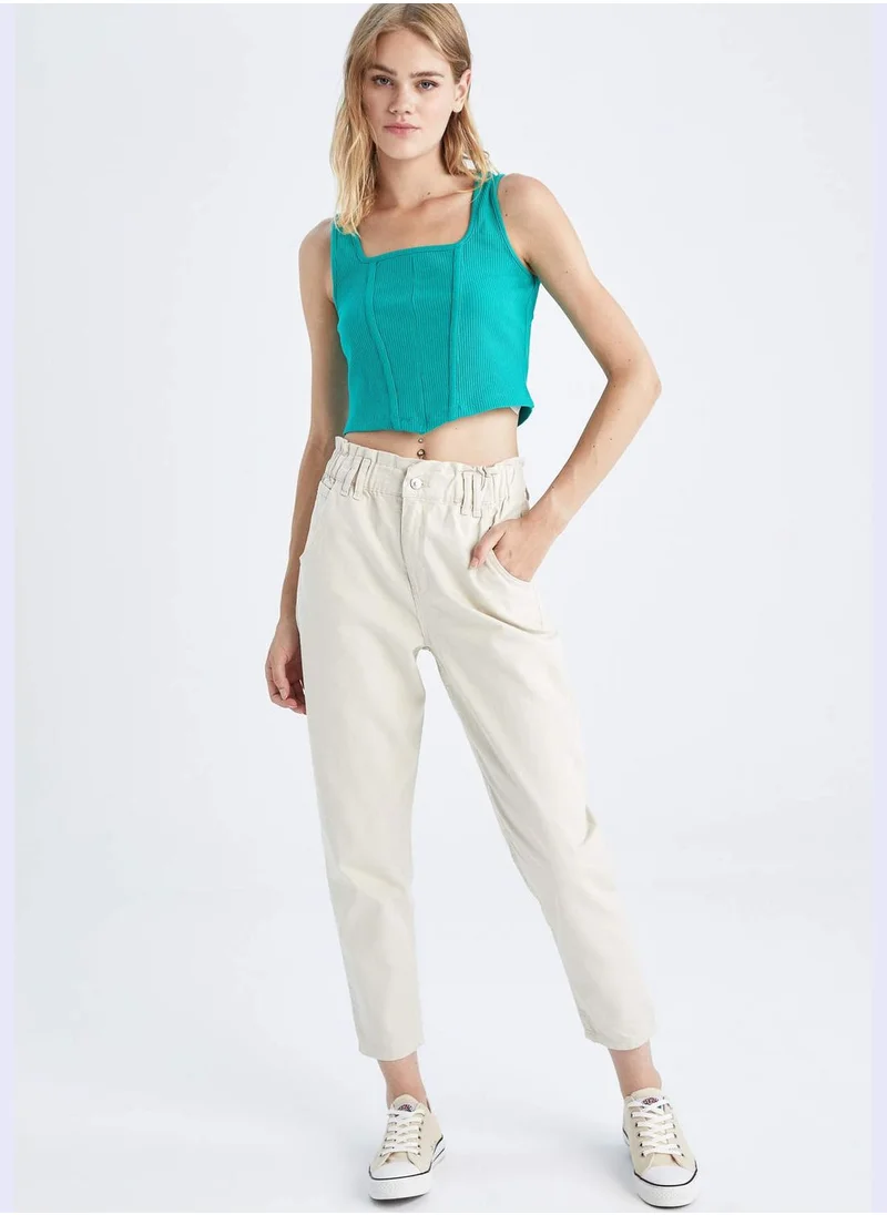 DeFacto Woman Slouchy Woven Bottom Trousers