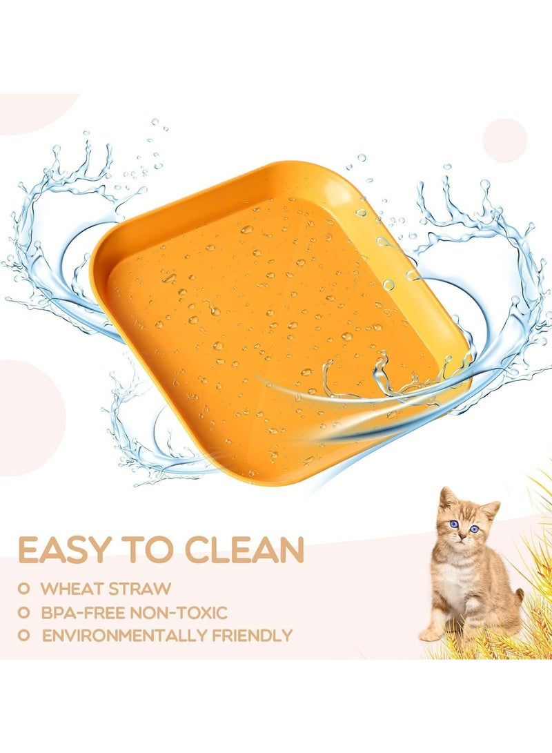 CMGTYYD CMGTYYD 8 Pcs Cat Bowl,5.7 Inch Shallow Cat Food Dish,Whisker Fatigue Relief Cat Bowl, Cat Wet Feeding Bowls,Wide and Small Pet Plate for Kittens and Short Legged Cat - Image 3
