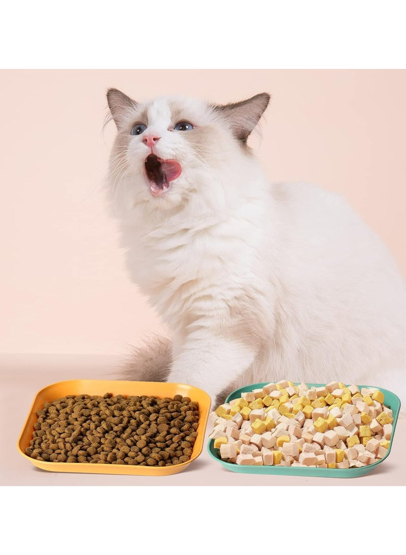 CMGTYYD CMGTYYD 8 Pcs Cat Bowl,5.7 Inch Shallow Cat Food Dish,Whisker Fatigue Relief Cat Bowl, Cat Wet Feeding Bowls,Wide and Small Pet Plate for Kittens and Short Legged Cat - Image 4