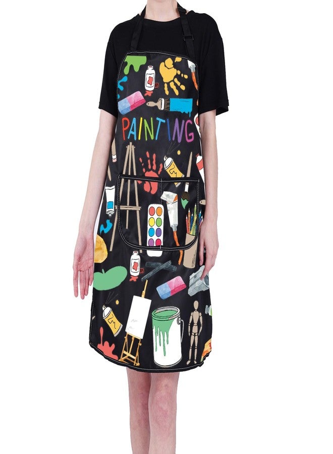 PXTIDY Painting Apron Paint Artist Gifts with Pockets Waterproof Artist Painter Gift for Art Teacher Painter Apron Art Gifts - Image 1