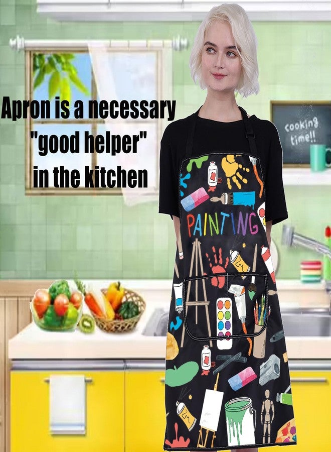 PXTIDY Painting Apron Paint Artist Gifts with Pockets Waterproof Artist Painter Gift for Art Teacher Painter Apron Art Gifts - Image 5