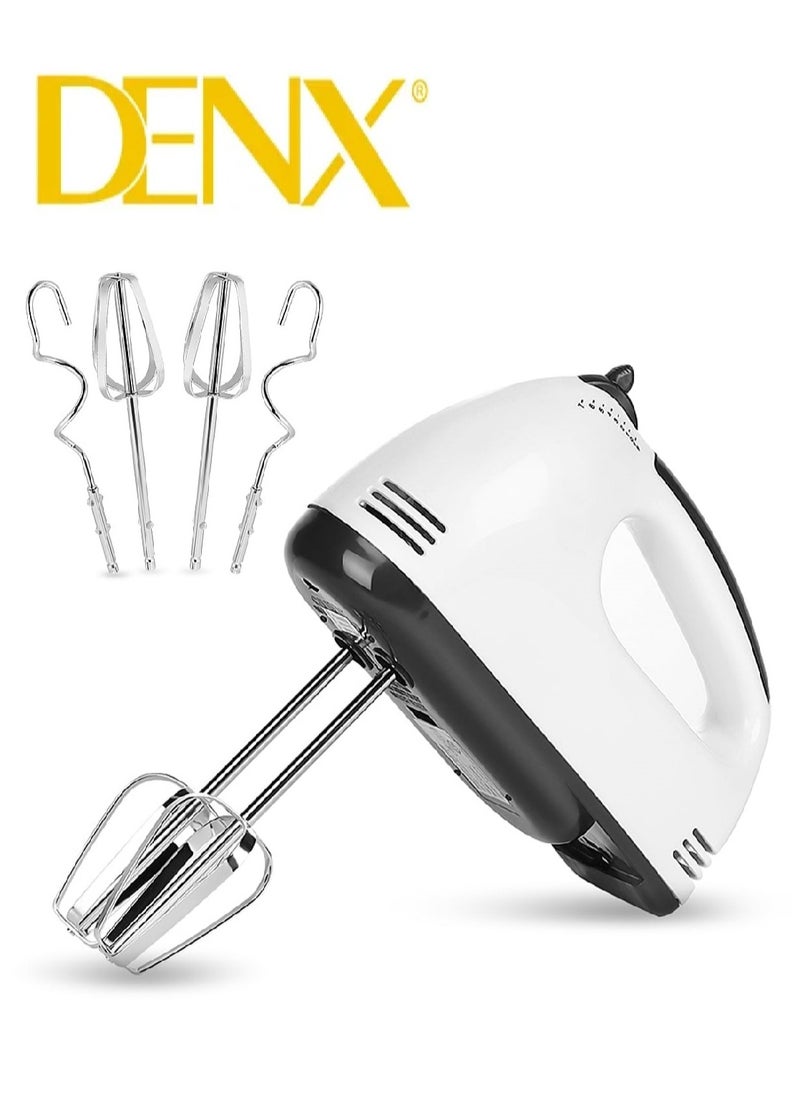 Denx Hand Blender 7 Speeds 260 Watts With An Ergonomic Handle That Fits Perfectly In The Palm Of The Hand White Color  - Image 1