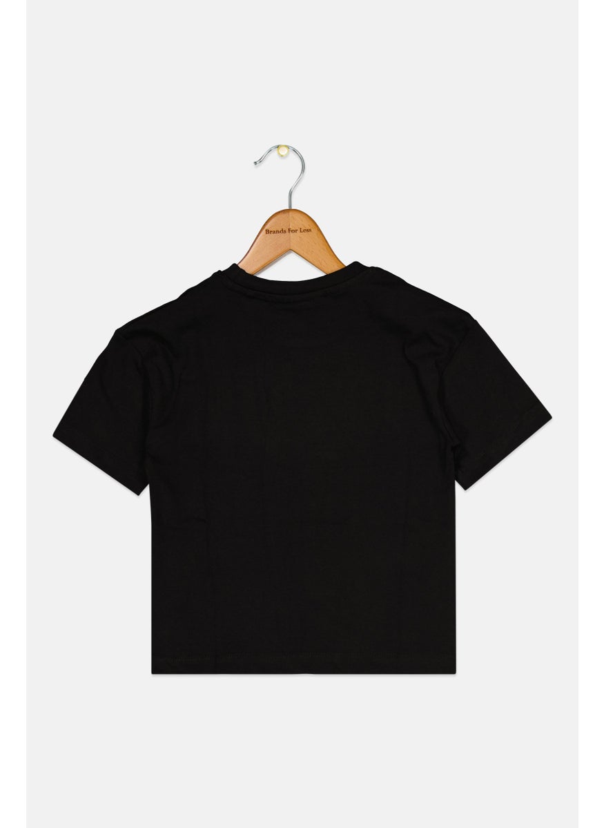 Harry Potter - Toddlers Boy Crew Neck Short Sleeves Brand Logo T-shirt, Black - Image 1