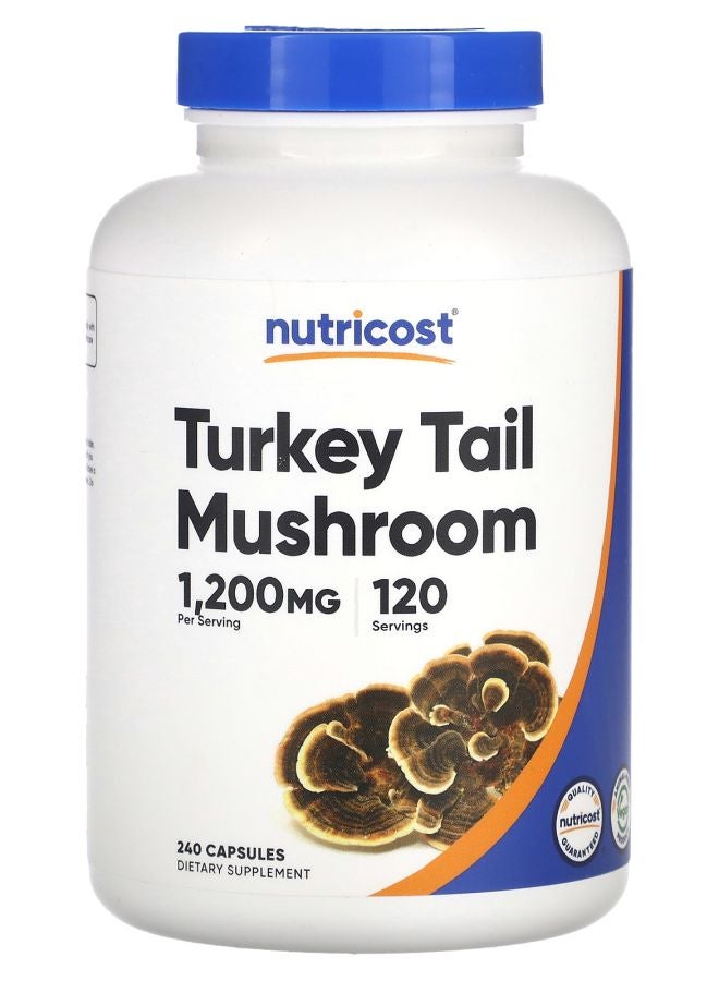 Nutricost Turkey Tail Mushroom 1200 mg 240 Capsules (600 mg per Capsule)