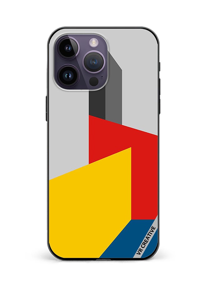 VR CREATIVE Protective Case Cover For Apple iPhone 16 Pro Bauhaus Tower Design Multicolour - Image 1