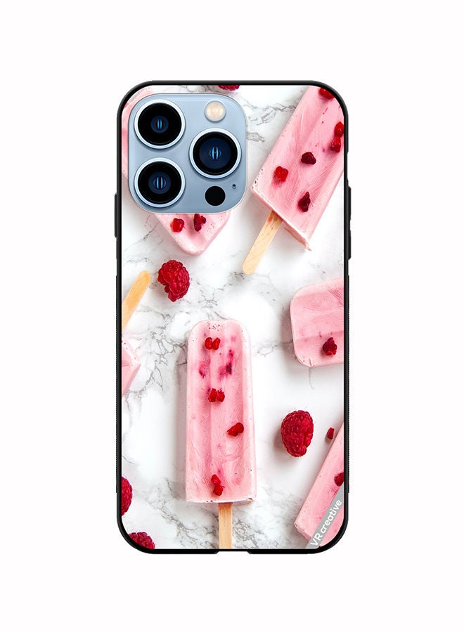VR CREATIVE Protective Case Cover For Apple iPhone 13 Pro Gulabi Iceream Design Multicolour - Image 1