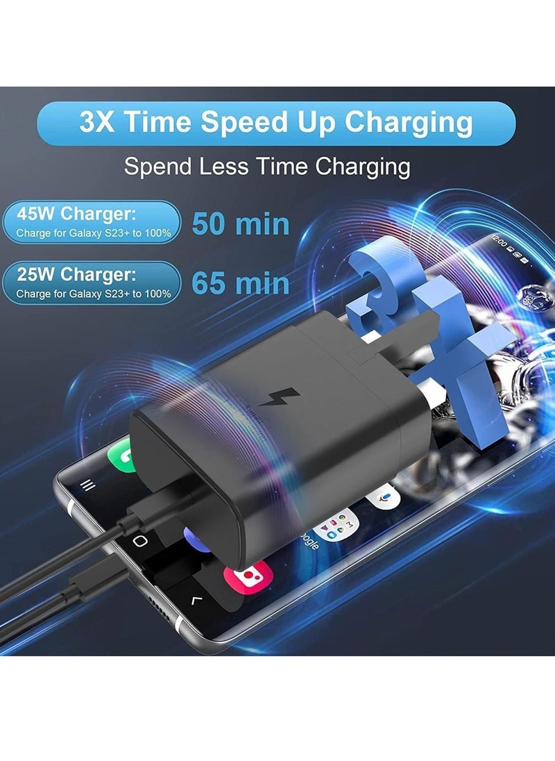 JAJEEK "2024 45W USB-C Super Fast Charger for Samsung Galaxy S24 Series & Galaxy Tab – PPS Wall Charger with Power Delivery 3.0" - Image 2