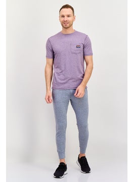 Avalanche Men Sportswear Fit Shorts Sleeves Outdoors Top, Mauve  - Image 4