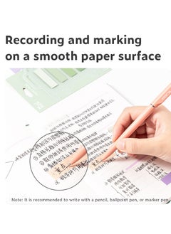 Deli Deli ENS356-PP Index Tabs – Yellow, Transparent BOPP Labels, Removable PP Scale Card, Smooth Writing & Reusable  - Image 5