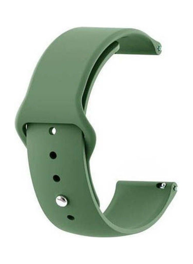 Silicone Watch Band For- Oraimo Watch 2 Pro OSW-32 -22mm Anti-Shatter Strap - GREEN