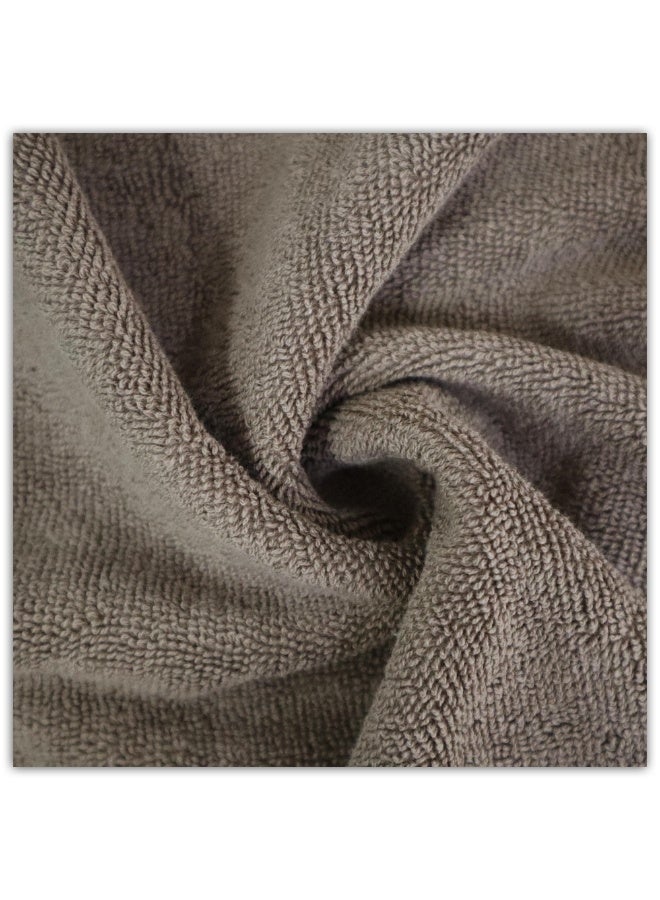 بالتيك لينين طقم مناشف فلافي روز من ثلاث قطع - رمادي | قطن ناعم وماص | ٥٠×٩٠ سم، ٧٠×١٤٠ سم، ٨٣×١٦٥ سم من بالتيك لينين - Image 2