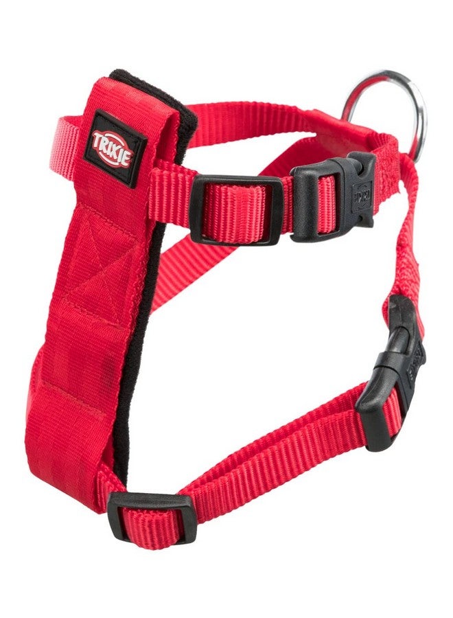 تريكسي حزام قطط مع مقود مع حزام أمان قابل للتعديل بالكامل، يأتي مع مشابك سريعة الفتح مما يجعله أسهل في الاستخدام، حلقة D قوية تحافظ على الحزام والمقود في مكانهما، الأبعاد: 20-50 سم/15 مم، أحمر - Image 2