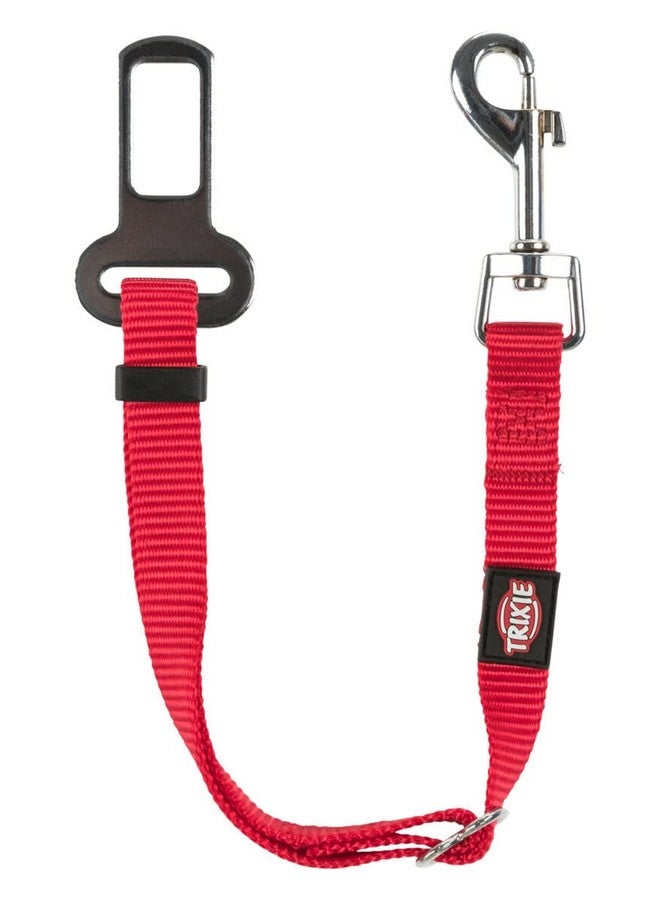 تريكسي حزام قطط مع مقود مع حزام أمان قابل للتعديل بالكامل، يأتي مع مشابك سريعة الفتح مما يجعله أسهل في الاستخدام، حلقة D قوية تحافظ على الحزام والمقود في مكانهما، الأبعاد: 20-50 سم/15 مم، أحمر - Image 5