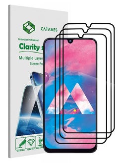 3 Pack For Samsung Galaxy A30 Screen Protector 3D Tempered Glass Full Glue Back